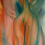 Shameless, 1997, mixed media on paper, 50 x 27 cms